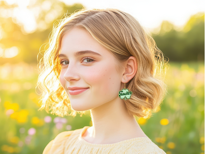 Teacher Clover Earrings