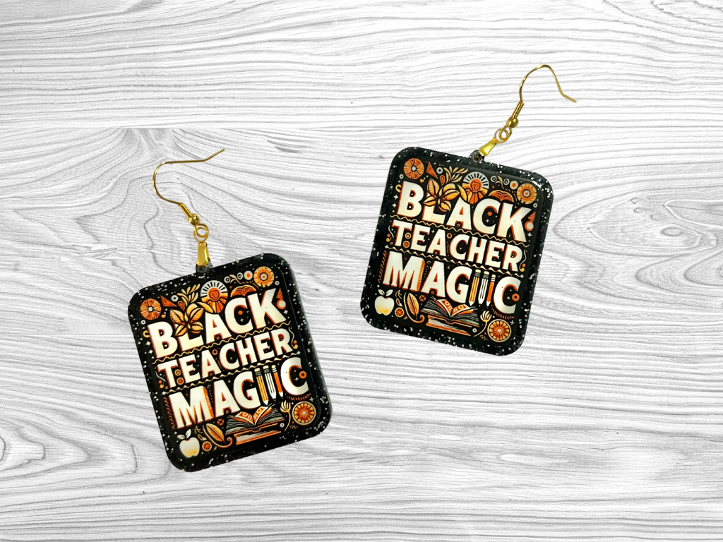 Black Teacher Magic Earrings