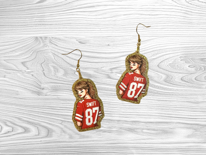 Swiftie 87 Football Earrings