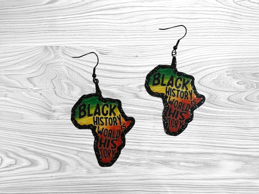 Black History is World History Earrings