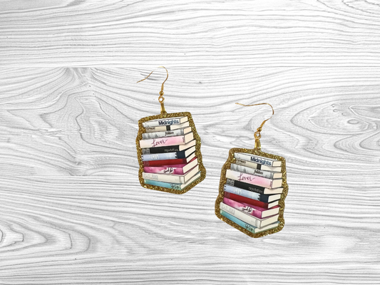 TS Eras Books Earrings