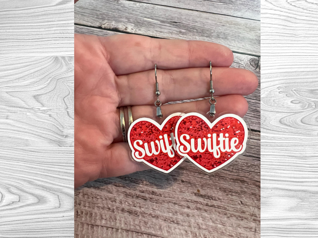 Swiftie Heart Earrings