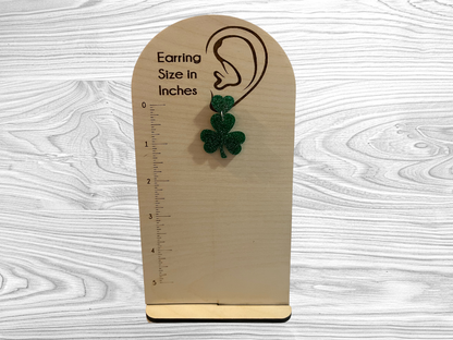 Shamrock with Heart Earrings