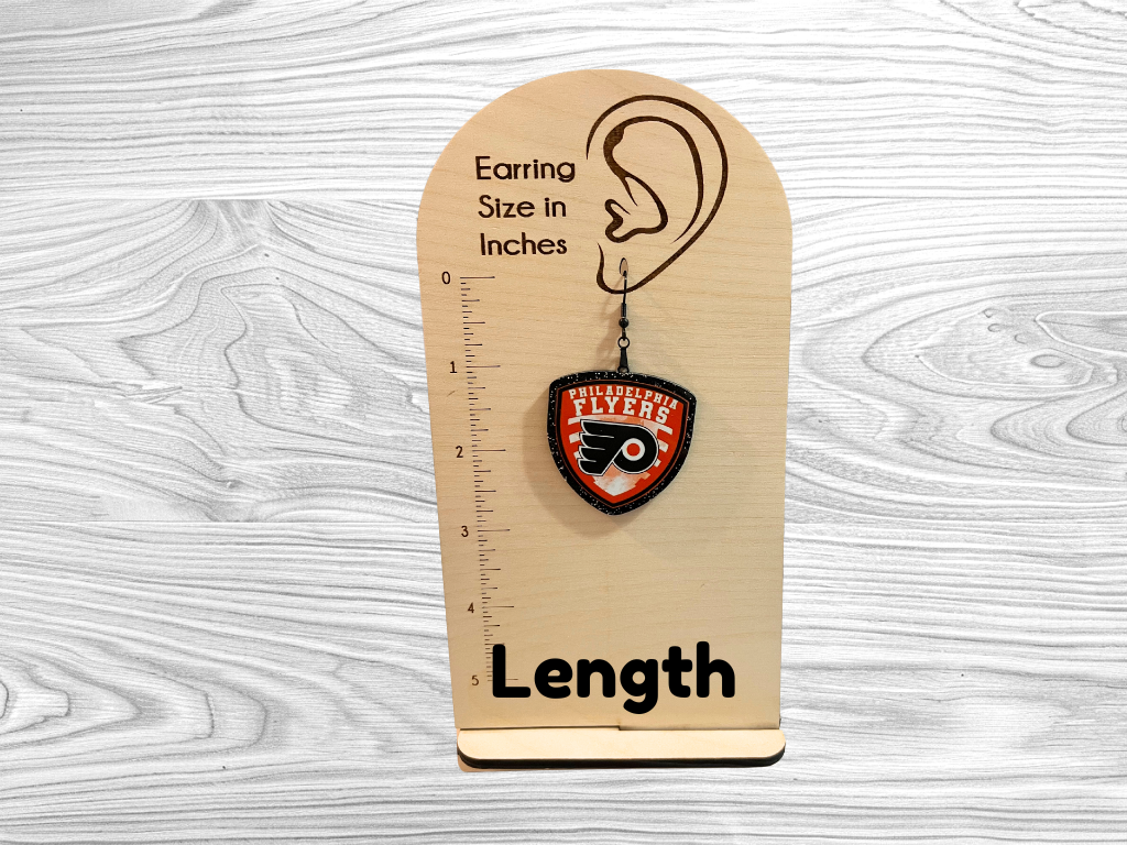Philadelphia Flyers Badge Earrings