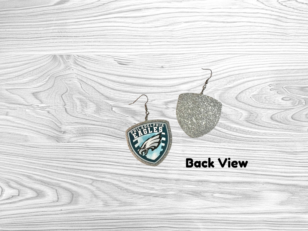 Philadelphia Eagles Badge Earrings