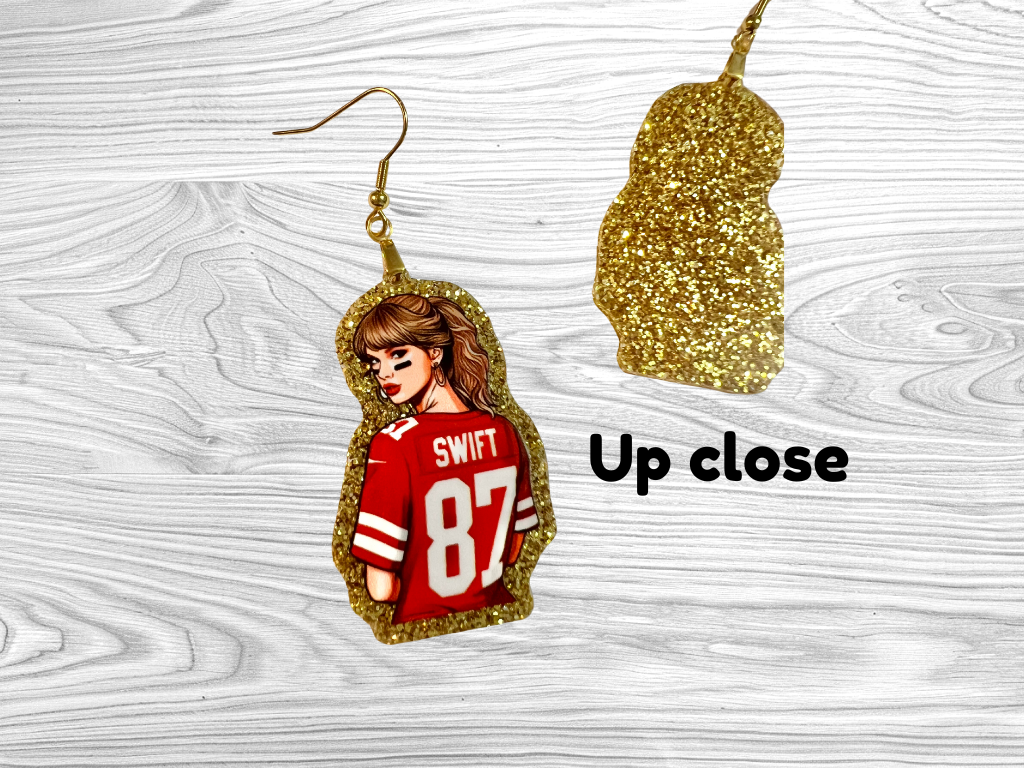 Swiftie 87 Football Earrings