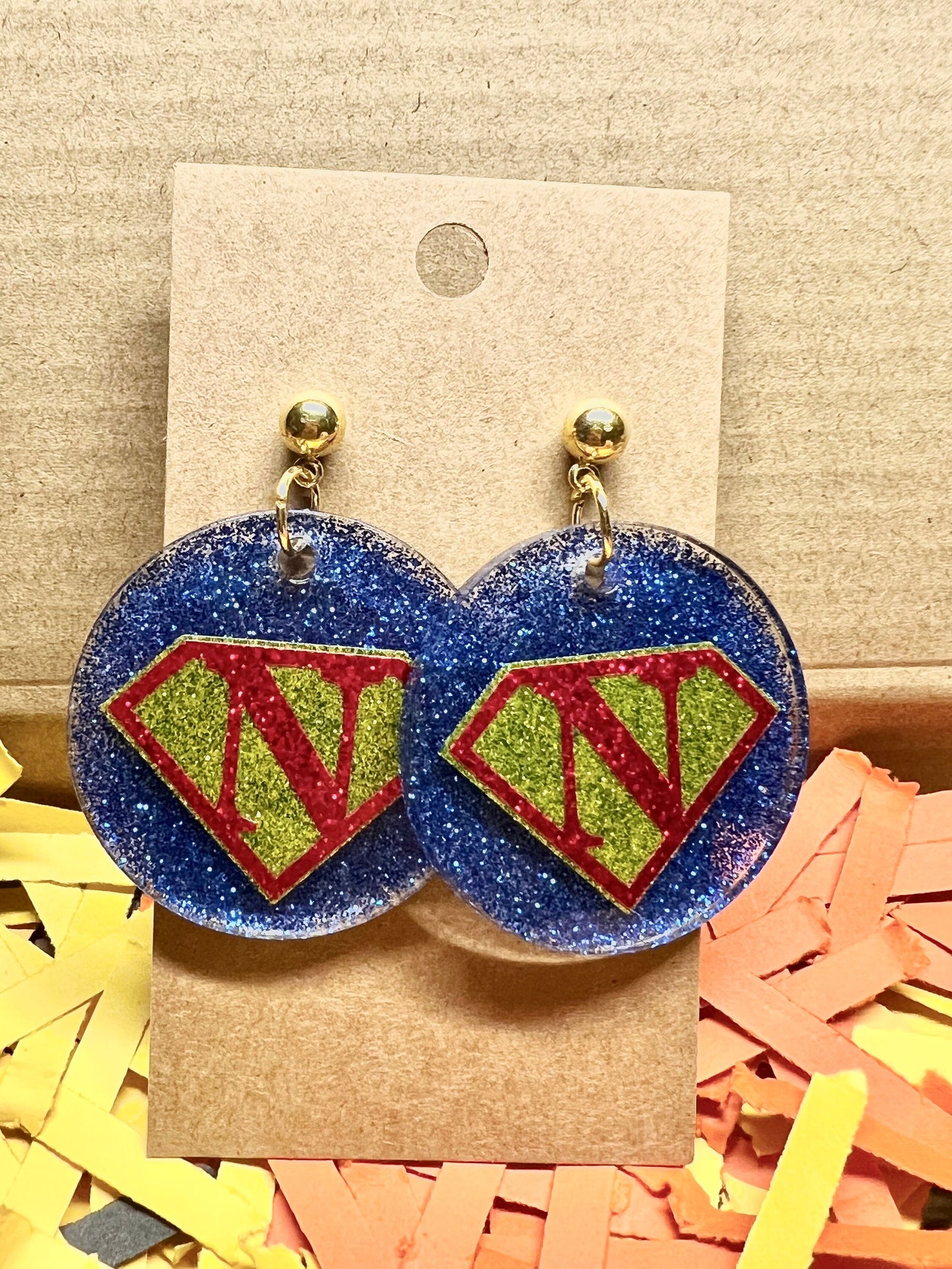 Nick Carter Superhero Earrings