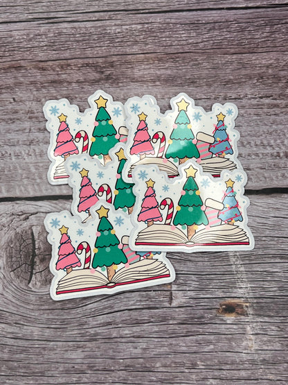 Christmas Tree Book Sticker