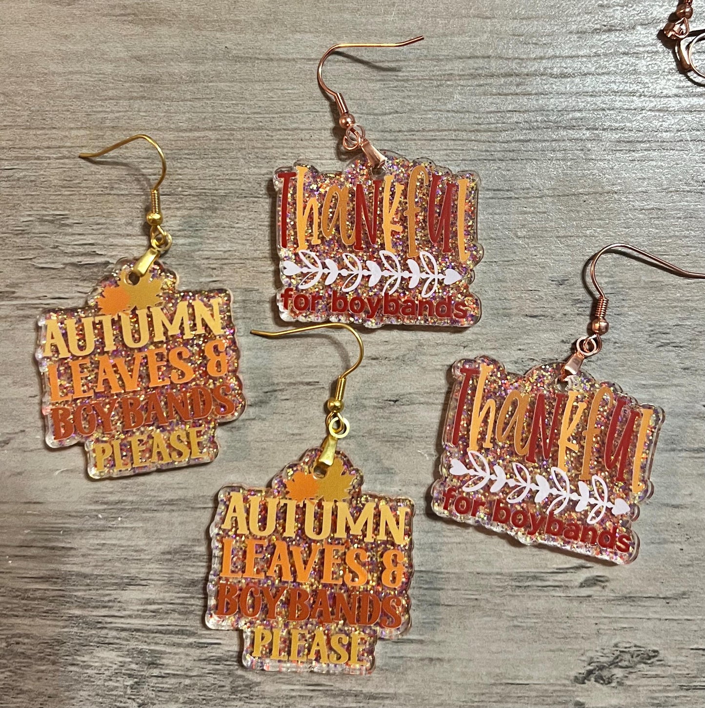 Autumn Boy Band Earrings