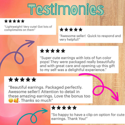 First Grade Teardrop Beaded Earrings